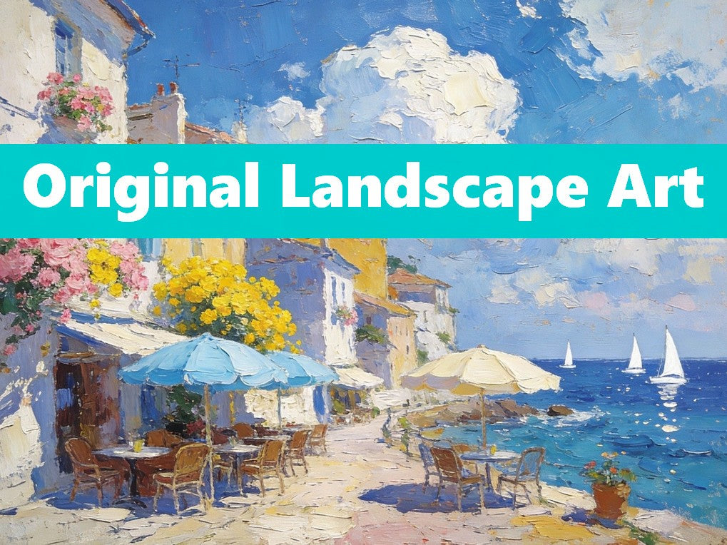 Simple Small Landscape Paintings, Original Small Paintings