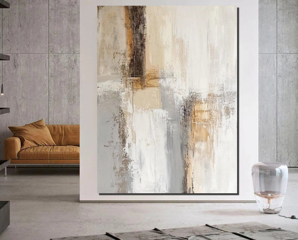 Modern Canvas Painting, Contemporary Acrylic Wall Art Ideas, Large Abstract Paintings, Large Paintings for Living Room, Simple Modern Art-Art Painting Canvas