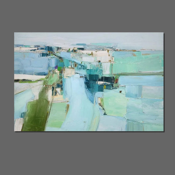 Modern Living Room Wall Art Ideas, Contemporary Canvas Art, Canvas Paintings for Bedroom, Hand Painted Art on Canvas, Original Acrylic Art-Art Painting Canvas