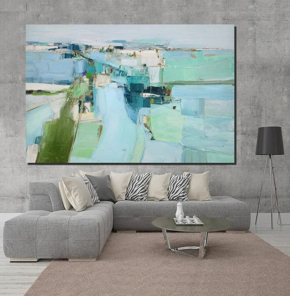 Modern Living Room Wall Art Ideas, Contemporary Canvas Art, Canvas Paintings for Bedroom, Hand Painted Art on Canvas, Original Acrylic Art-Art Painting Canvas