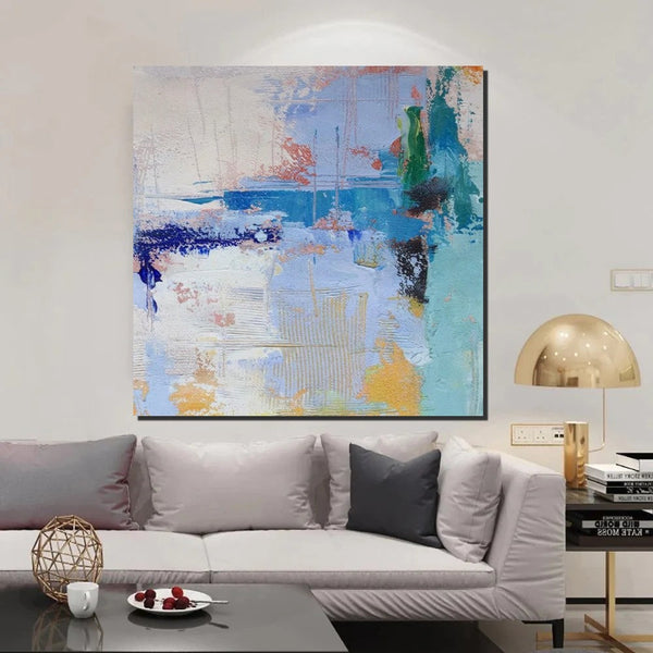 Bedroom Acrylic Painting, Simple Painting Ideas, Contemporary Art Painting, Living Room Wall Painting, Extra Large Canvas Painting, Modern Paintings