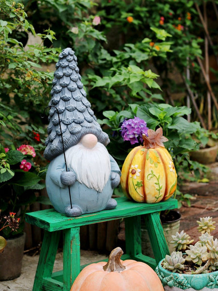 Garden Figure Sculpture Statues, Gnome Statue for Garden Ornaments, Garden Decoration Ideas, Villa Courtyard Decor, Outdoor Garden Decoration-Art Painting Canvas