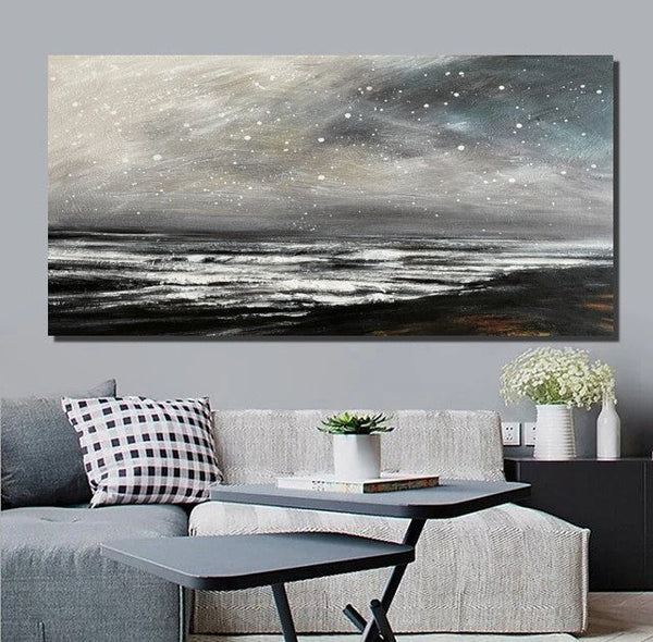 Modern Contemporary Abstract Artwork, Extra Large Wall Art Painting, Acrylic Painting for Living Room, Heavy Texture Paintings-Art Painting Canvas