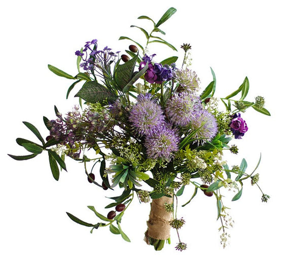 Beautiful Flower Arrangement Ideas for Interior Design, Large Bunch of Flowers for Bedroom, Faux Silk Floral Table Centerpiece, Artificial Floral for Living Room-Art Painting Canvas