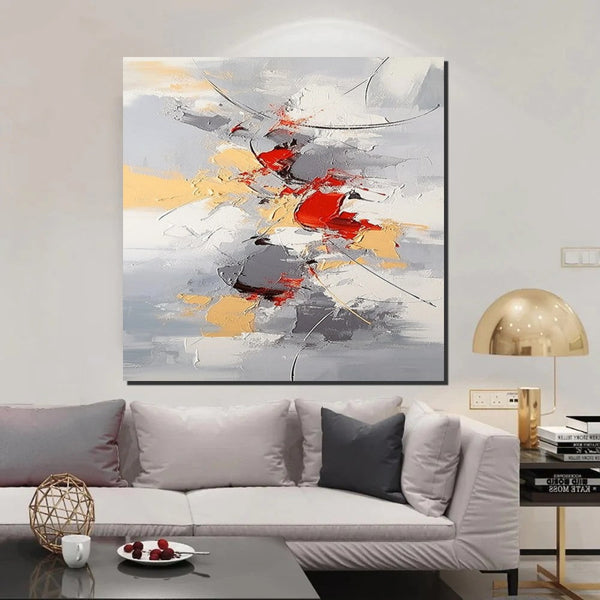 Canvas Paintings for Living Room, Large Wall Art for Bedroom, Simple Modern Art, Contemporary Art on Canvas, Hand Painted Heavy Texture Paintings-Art Painting Canvas