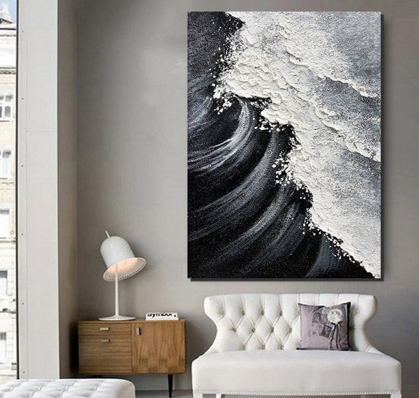 Heavy Texture Acrylic Paintings, Canvas Painting Ideas for Bedroom, Large Abstract Canvas Paintings, Hand Painted Wall Painting