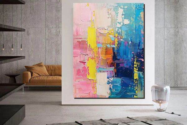 Contemporary Canvas Art, Modern Paintings for Bedroom, Large Wall Art for Living Room, Hand Painted Wall Paintings, Original Abstract Art-Art Painting Canvas