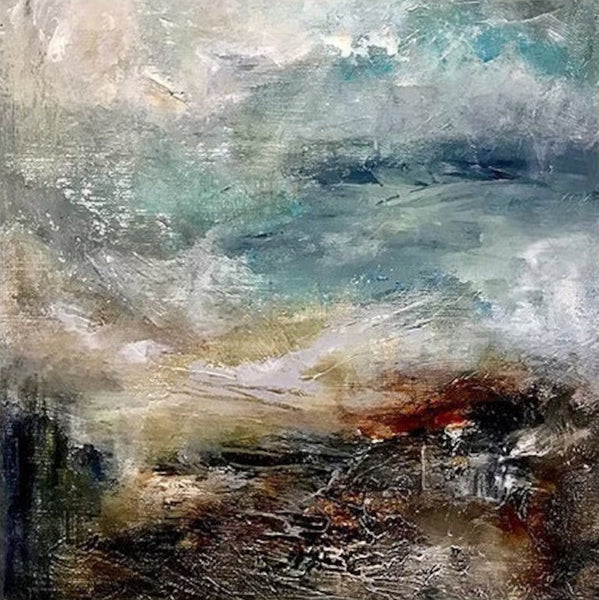 Modern Contemporary Abstract Artwork, Extra Large Wall Art Paintings, Acrylic Painting for Dining Room, Palette Knife Painting, Heavy Texutre Wall Art-Art Painting Canvas