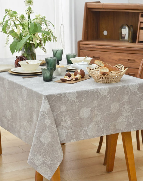 Rustic Table Covers for Kitchen, Country Farmhouse Tablecloth, Square Tablecloth for Round Table, Large Rectangle Tablecloth for Dining Room Table-Art Painting Canvas