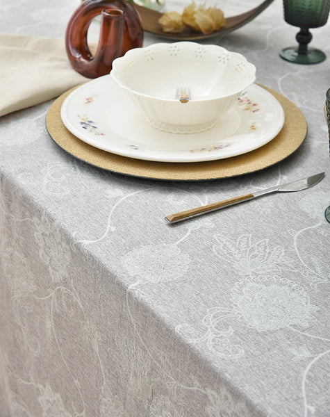 Rustic Table Covers for Kitchen, Country Farmhouse Tablecloth, Square Tablecloth for Round Table, Large Rectangle Tablecloth for Dining Room Table-Art Painting Canvas