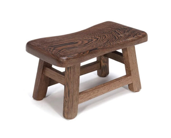 Wenge Wood Stool, Children's Wooden Stool, Shoe-changing Stool, Solid Wood low Stool, Sofa Stool, Dining Table Stool-Art Painting Canvas