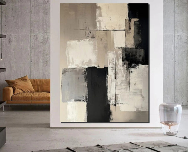 Living Room Wall Painting, Modern Artwork, Large Canvas Painting, Contemporary Wall Painting, Acrylic Painting for Dining Room-Art Painting Canvas