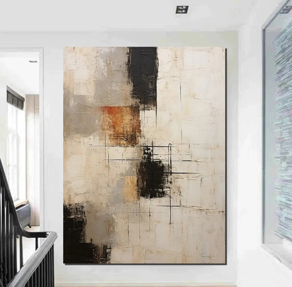 Hand Painted Wall Art Paintings, Modern Abstract Art for Dining Room, Extra Large Paintings for Living Room, Abstract Acrylic Painting-Art Painting Canvas