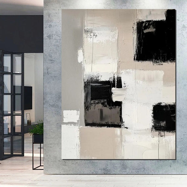 Modern Acrylic Canvas Painting, Oversized Wall Art Painting for Sale, Heavy Texture Paintings, Palette Knife Paniting, Acrylic Painting on Canvas-Art Painting Canvas