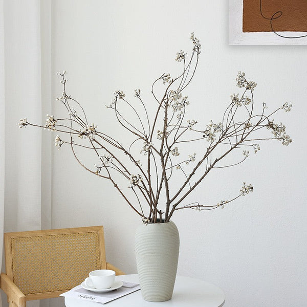 Dried Chinese Tallow Tree Twigs, Natural Decorations, 30 Inch Dried Long Twigs, Flower Arrangement, Handmade Artificial Flower, Natural Dried Branches-Art Painting Canvas