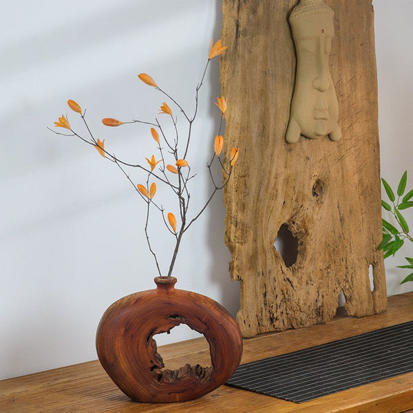 Magnolia Long Twigs, Natural Decorations, Dried Magnolia Branch, Flower Arrangement, Handmade Artificial Flower, Natural Dried Branches-Art Painting Canvas