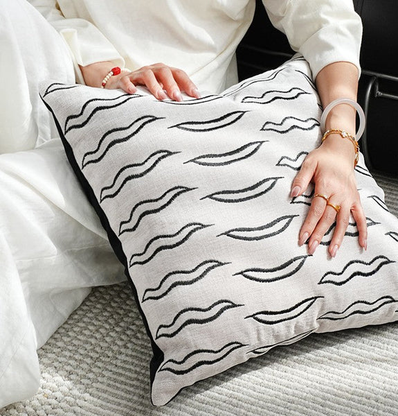 Large Modern Sofa Pillows, Modern Sofa Pillows, Modern Pillows for Living Room, Decorative Modern Pillows for Couch, Contemporary Throw Pillows-Art Painting Canvas