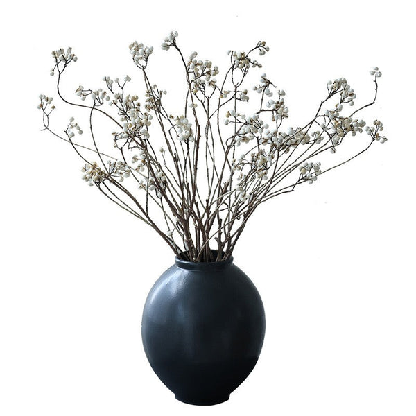 Dried Tree Twigs, Flower Arrangement, Dried Chinese Tallow Tree Twigs, Natural Decorations, Handmade Artificial Flower, Natural Dried Branches-Art Painting Canvas