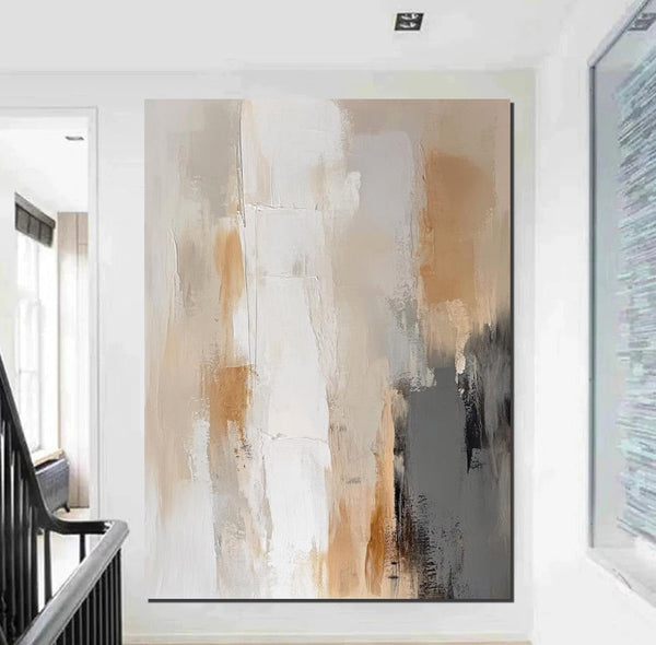 Living Room Wall Painting, Modern Artwork, Large Canvas Painting, Contemporary Wall Painting, Acrylic Painting for Dining Room-Art Painting Canvas