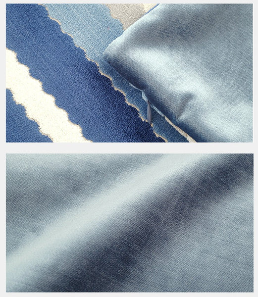 Contemporary Square Modern Throw Pillows for Couch, Large Abstract Blue Decorative Throw Pillows, Simple Throw Pillow for Interior Design, Modern Sofa Pillows