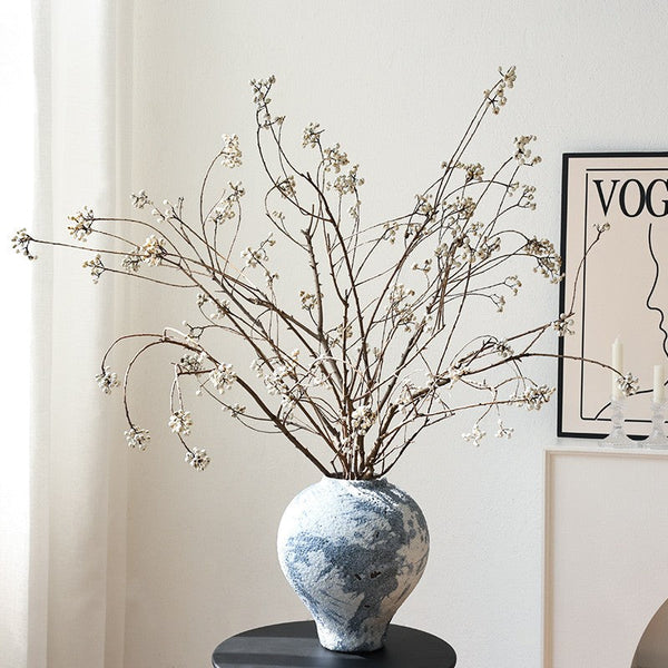 Dried Long Twigs, Dried Chinese Tallow Tree Twigs, Natural Decorations, Flower Arrangement, Handmade Artificial Flower, Natural Dried Branches-Art Painting Canvas