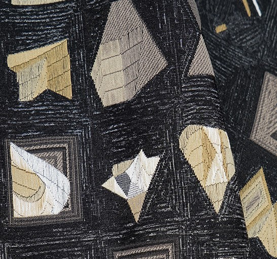 Abstract Black Decorative Throw Pillows, Geomeric Contemporary Square Modern Throw Pillows for Couch, Large Simple Throw Pillow for Interior Design