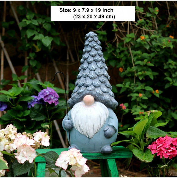 Garden Figure Sculpture Statues, Gnome Statue for Garden Ornaments, Garden Decoration Ideas, Villa Courtyard Decor, Outdoor Garden Decoration-Art Painting Canvas