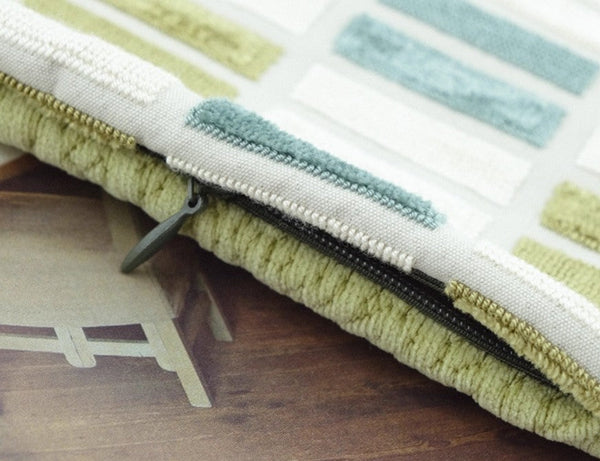 Modern Throw Pillows, Green Modern Sofa Pillows, Large Square Pillows, Decorative Pillows for Couch, Decorative Throw Pillows for Living Room Couch