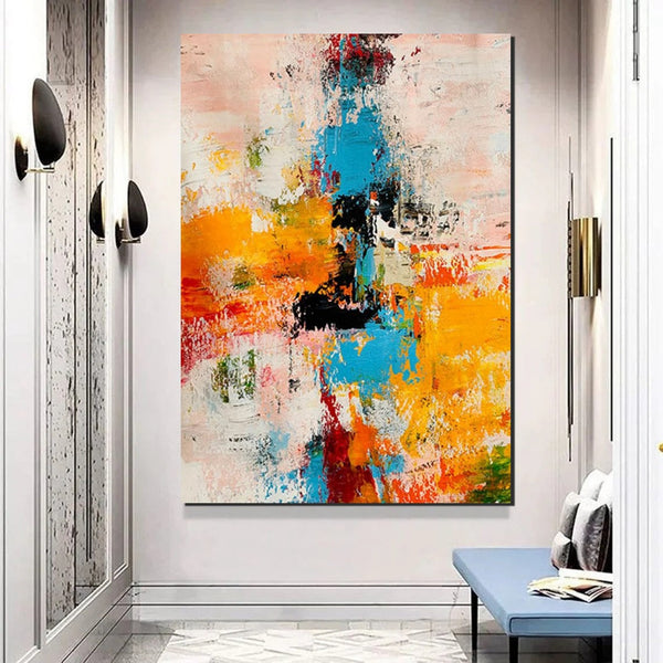 Hand Painted Wall Painting, Extra Large Paintings for Living Room, Modern Abstract Art for Bedroom, Abstract Acrylic Wall Painting, Simple Painting Ideas-Art Painting Canvas