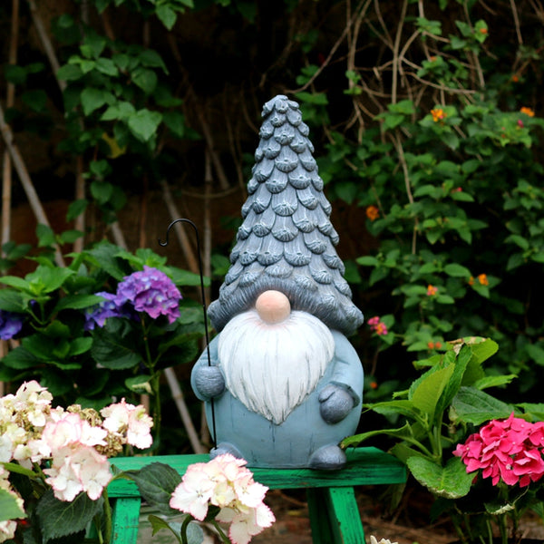 Garden Figure Sculpture Statues, Gnome Statue for Garden Ornaments, Garden Decoration Ideas, Villa Courtyard Decor, Outdoor Garden Decoration-Art Painting Canvas