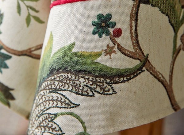 Rustic Garden Floral Tablecloth for Round Table, Spring Flower Table Cover for Kitchen, Modern Rectangular Tablecloth Ideas for Dining Room Table-Art Painting Canvas