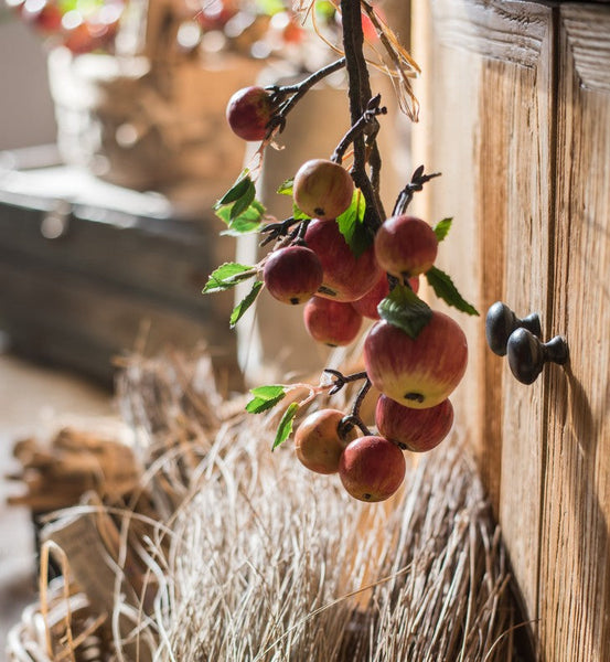 Apple Branch, Fruit Branch, Table Centerpiece, Beautiful Modern Flower Arrangement Ideas for Home Decoration, Autumn Artificial Floral for Dining Room-Art Painting Canvas