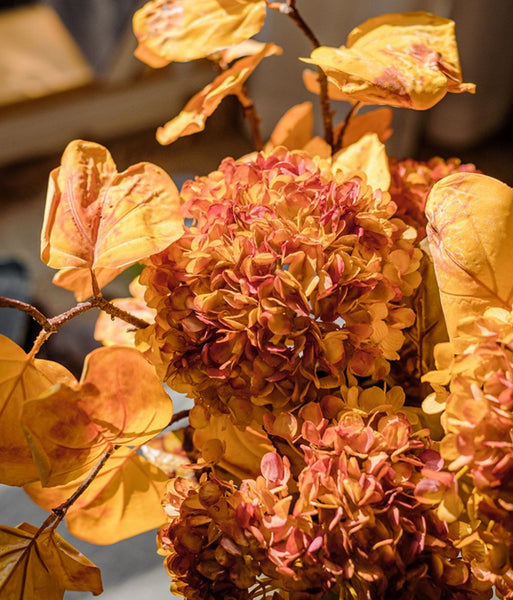 Hydrangea Flowers, Artificial Floral for Bedroom, Flower Arrangement Ideas for Dining Room Table, Simple Modern Floral Arrangement Ideas for Home Decoration-Art Painting Canvas