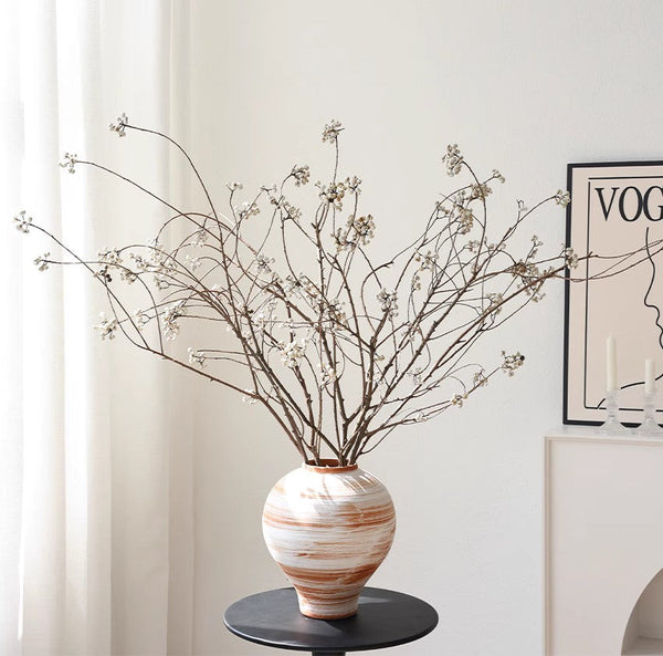 Dried Long Twigs, Dried Chinese Tallow Tree Twigs, Natural Decorations, Flower Arrangement, Handmade Artificial Flower, Natural Dried Branches-Art Painting Canvas