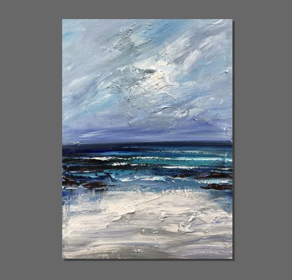 Extra Large Abstract Paintings on Canvas, Abstract Landscape Paintings for Bedroom, Hand Painted Abstract Painting, Bedroom Wall Art Ideas-Art Painting Canvas