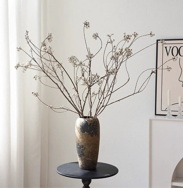 Dried Long Twigs, Dried Chinese Tallow Tree Twigs, Natural Decorations, Flower Arrangement, Handmade Artificial Flower, Natural Dried Branches-Art Painting Canvas