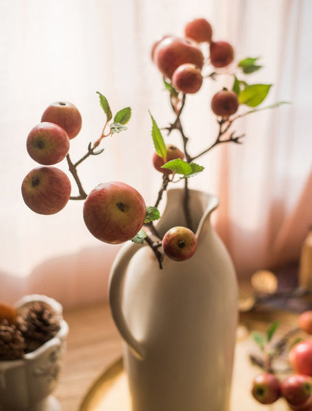 Apple Branch, Fruit Branch, Table Centerpiece, Beautiful Modern Flower Arrangement Ideas for Home Decoration, Autumn Artificial Floral for Dining Room-Art Painting Canvas