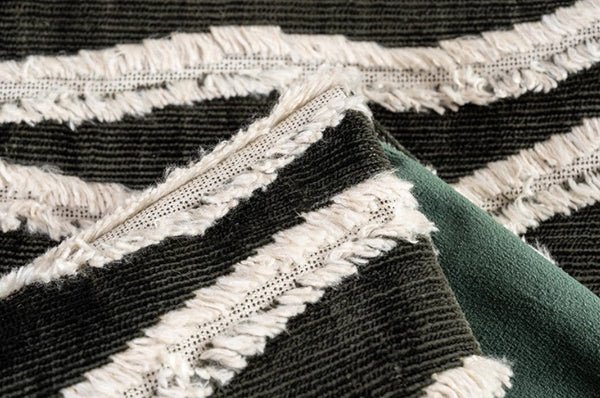 Large Simple Throw Pillow for Bedroom, Contemporary Pillows, Abstract Decorative Throw Pillows, Green Square Modern Throw Pillows for Couch-Art Painting Canvas