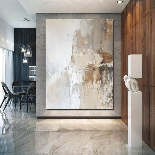 Extra Large Acrylic Painting, Modern Contemporary Abstract Artwork, Palette Knife Paintings, Simple Modern Art, Living Room Wall Art Painting-Art Painting Canvas