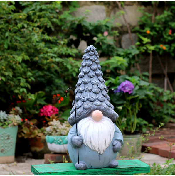 Garden Figure Sculpture Statues, Gnome Statue for Garden Ornaments, Garden Decoration Ideas, Villa Courtyard Decor, Outdoor Garden Decoration-Art Painting Canvas