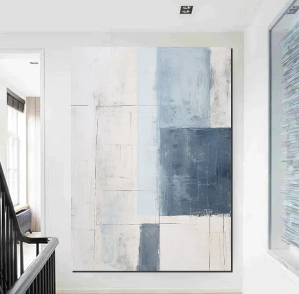 Modern Contemporary Abstract Artwork, Palette Knife Paintings, Extra Large Acrylic Painting, Simple Modern Art, Living Room Wall Art Painting-Art Painting Canvas