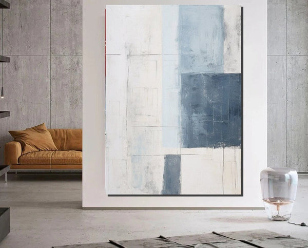 Modern Contemporary Abstract Artwork, Palette Knife Paintings, Extra Large Acrylic Painting, Simple Modern Art, Living Room Wall Art Painting-Art Painting Canvas