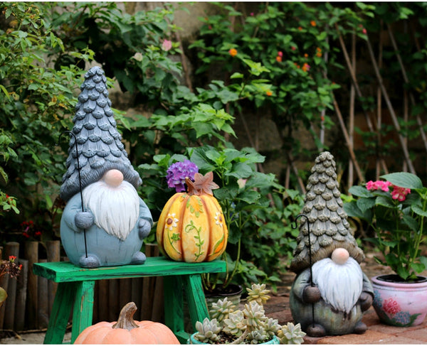 Garden Figure Sculpture Statues, Gnome Statue for Garden Ornaments, Garden Decoration Ideas, Villa Courtyard Decor, Outdoor Garden Decoration-Art Painting Canvas