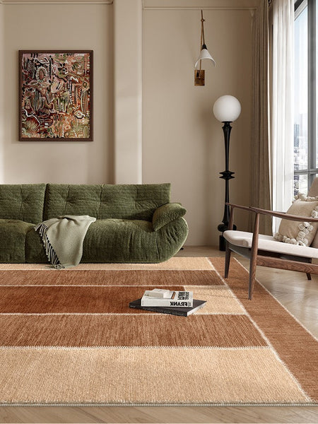 Abstract Modern Carpets for Living Room, Modern Rugs for Dining Room, Contemporary Rugs for Bedroom, Mid Century Modern Rugs Next to Bed-Art Painting Canvas