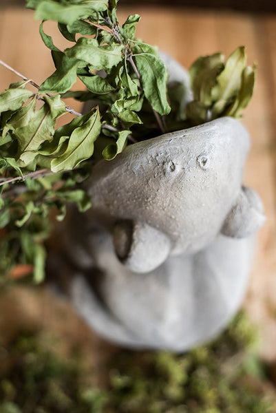 Frog Flowerpot for Garden Decoration, Beautiful Cute Frog Statues, Garden Animal Statues, Unique Modern Garden Sculptures, Creative Villa Outdoor Gardening Ideas-Art Painting Canvas