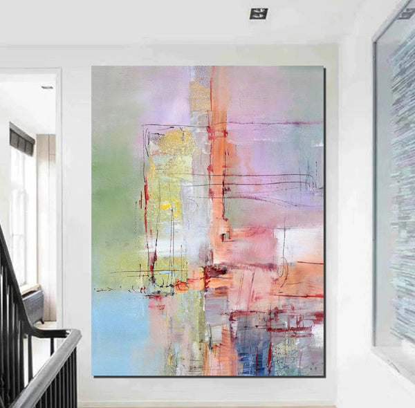Abstract Acrylic Paintings for Living Room, Buy Paintings Online, Contemporary Canvas Wall Art, Modern Contemporary Artwork-Art Painting Canvas