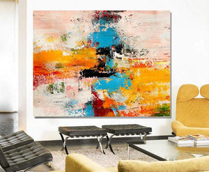 Acrylic Abstract Art, Extra Large Paintings, Modern Abstract Acrylic Painting, Living Room Wall Painting-Art Painting Canvas