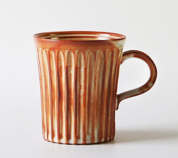 Latte Coffee Mug, Large Capacity Coffee Cup, Large Tea Cup, Handmade Pottery Coffee Cup-Art Painting Canvas