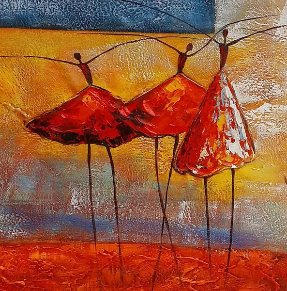 Simple Wall Art Ideas, Ballet Dancer Painting, Canvas Painting for Sale, Buy Abstract Painting Online, Acrylic Painting for Bedroom-Art Painting Canvas