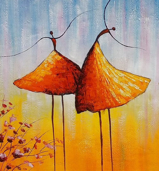 Wall Art Paintings, Paintings for Bedroom, Canvas Abstract Painting, Large Painting for Sale, Ballet Dancer Painting, Abstract Canvas Painting-Art Painting Canvas